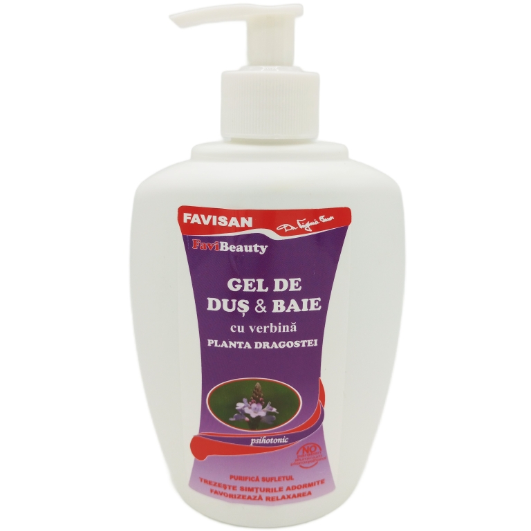 Gel dus baie Psihotonic verbina 300ml - FAVISAN