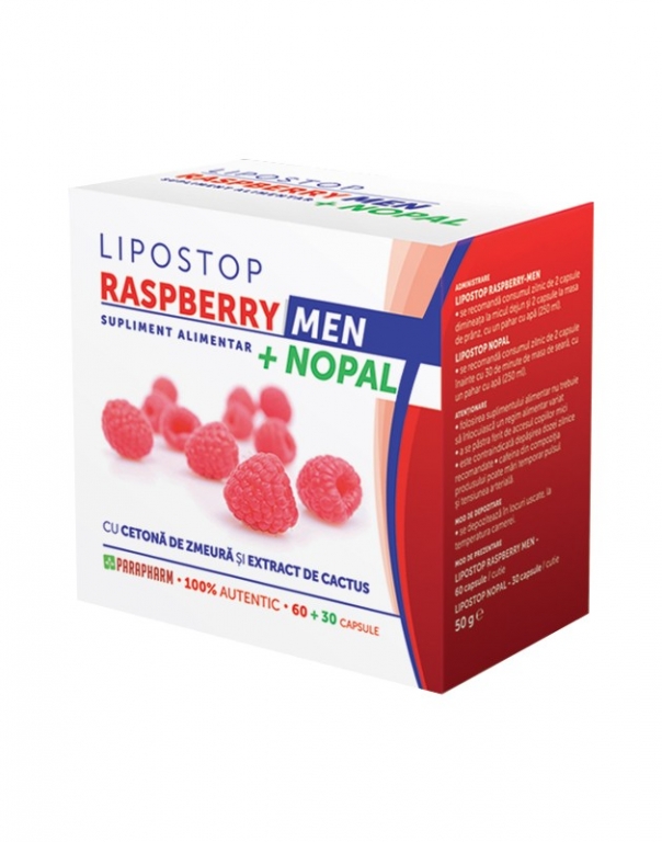 Kit Lipostop Men [Raspberry 60cps+Nopal 30cps] 2b - PARAPHARM