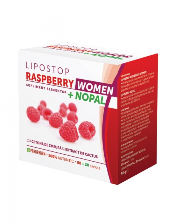 Kit Lipostop Women [Raspberry 60cps+Nopal 30cps] 2b - PARAPHARM