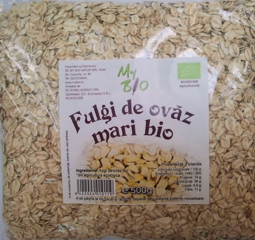 Fulgi ovaz mari eco 500g - MY BIO